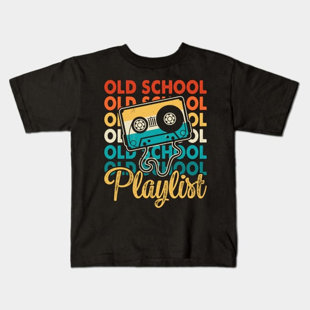 Old School Playlist T shirt For Women Kids T-Shirt by Pretr=ty